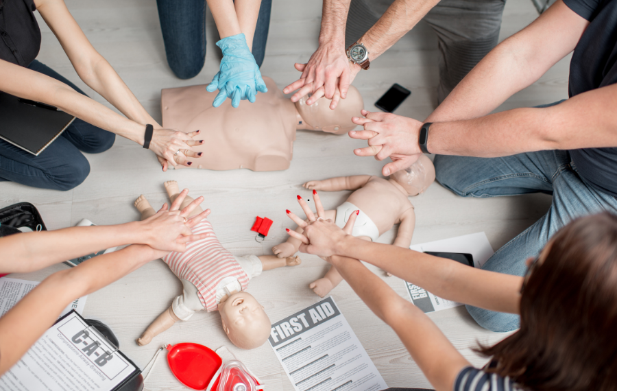 Emergency first aid at work